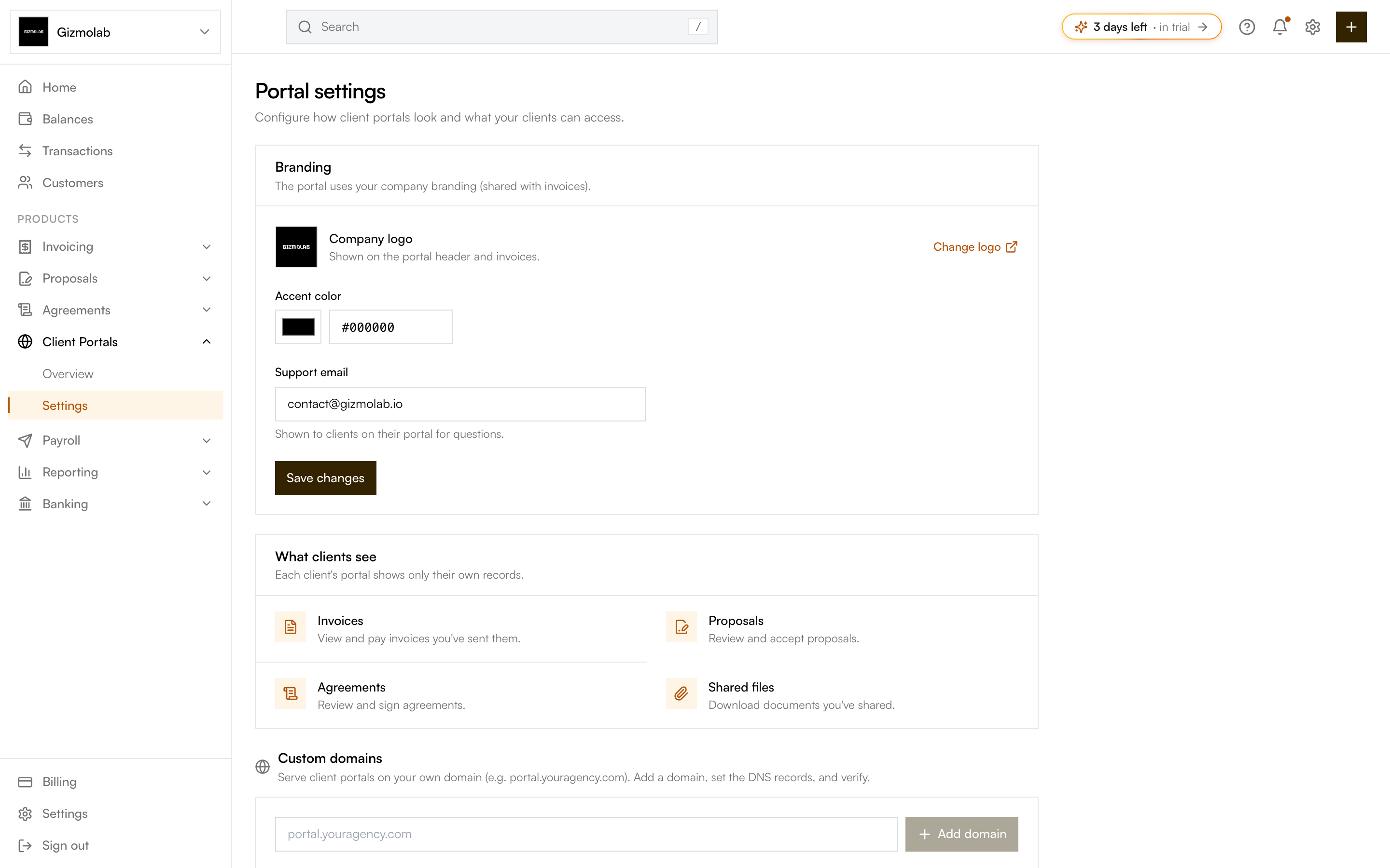 A signed agreement stored in a Hanko client portal